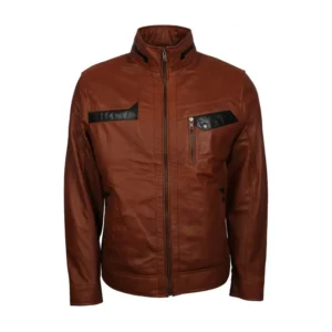 Men’s Sven Brown Motorcycle Leather Jacket