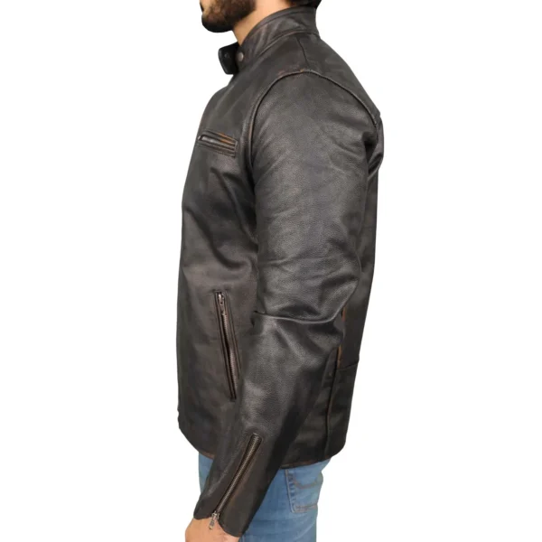 Mens-Black-Motorcycle-Vintage-Cafe-Racer-Leather-Jacket-3