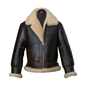 Black B3 Lambskin Bomber Leather Jacket