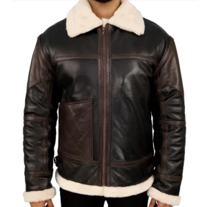 Black B3 Lambskin Bomber Leather Jacket