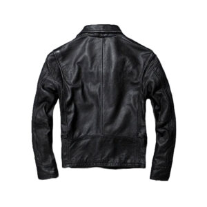 Men’s Black Vintage Cowhide Leather Jacket