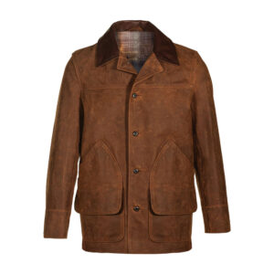 Men’s Brown Cowhide Barn Leather Coat