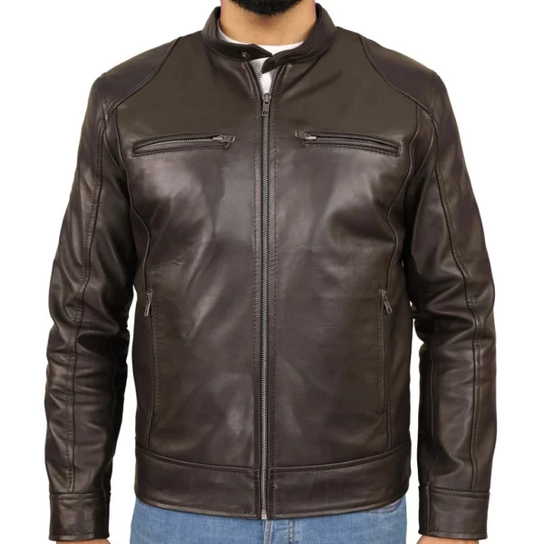 men-brown-leather-bomber-jacket