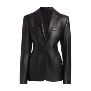 Women’s Black Fitted Single Breasted Blazer Jacket