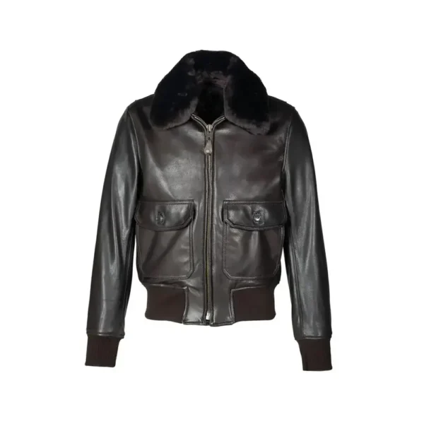 50-BLACK-COWHIDE-G-1-BOMBER-LEATHER-JACKET