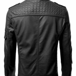 Men’s Biker Sheepskin Leather Jacket
