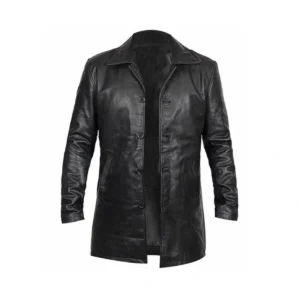 Men’s Lambskin Leather Trench Coat