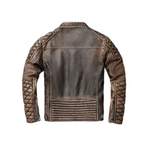 Men’s Vintage Cafe Racer Leather Jacket