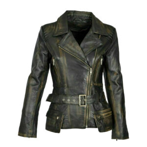 Women’s Vintage Sheepskin Leather Jacket