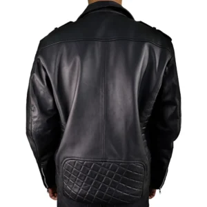 Men’s Quilted Biker Leather Jacket